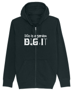 Life is a Garden Dig It Hanorac cu fermoar Unisex Connector