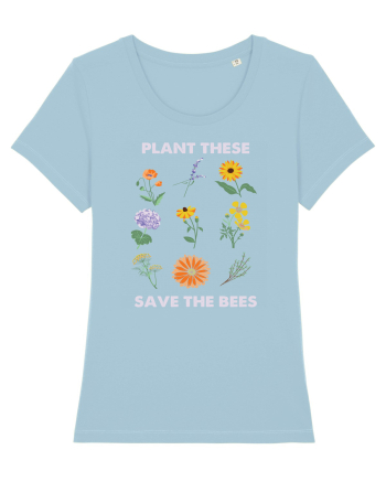 Plant These Save the Bees Sky Blue