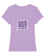 My perfection / purple Tricou mânecă scurtă guler larg fitted Damă Expresser