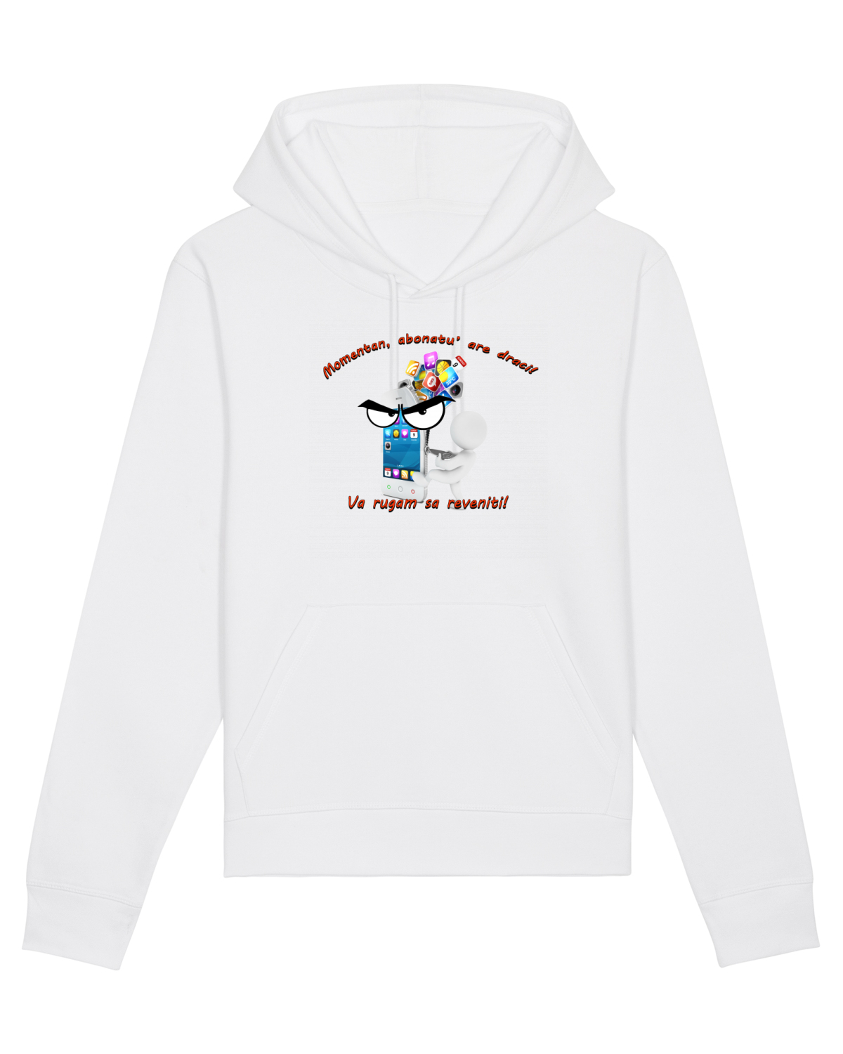 Hanorac Unisex Drummer White