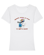Nu raspund la telefon Tricou mânecă scurtă guler larg fitted Damă Expresser