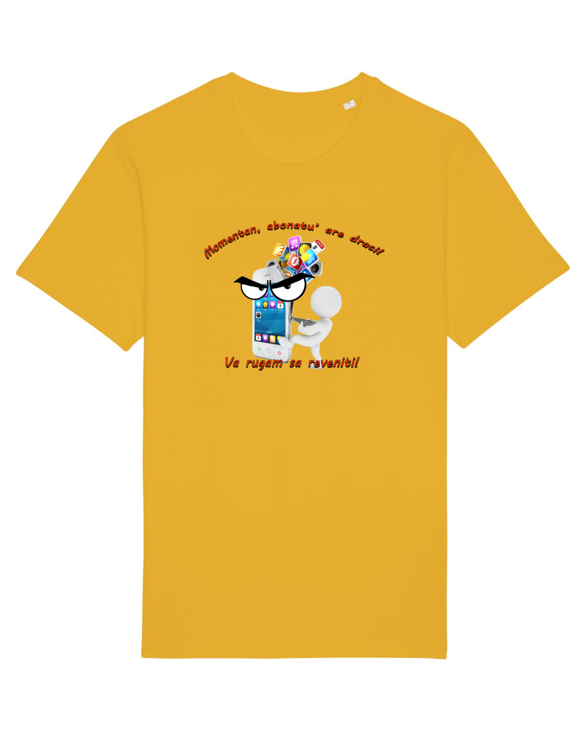 Tricou mânecă scurtă Unisex Rocker Spectra Yellow