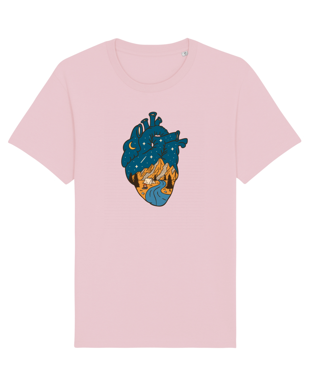 Tricou mânecă scurtă Unisex Rocker Cotton Pink