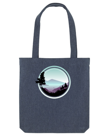 Cu barca pe un lac de munte Midnight Blue