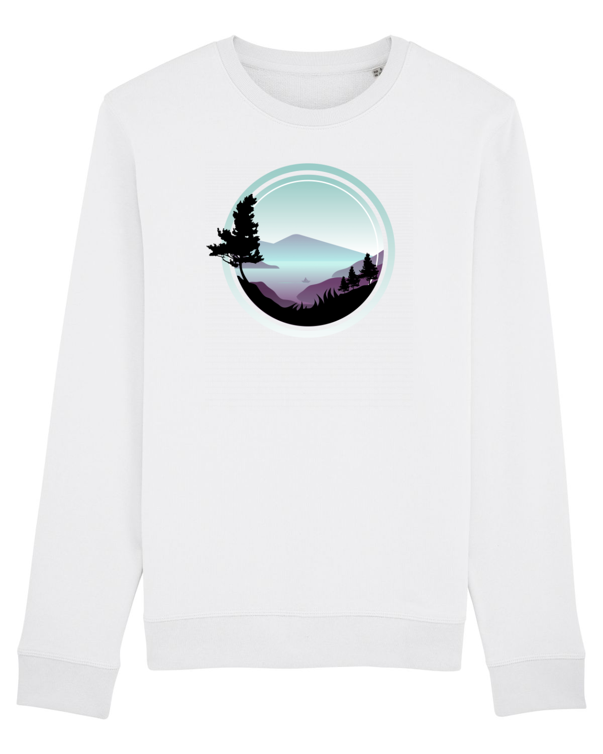 Bluză mânecă lungă Unisex Rise White
