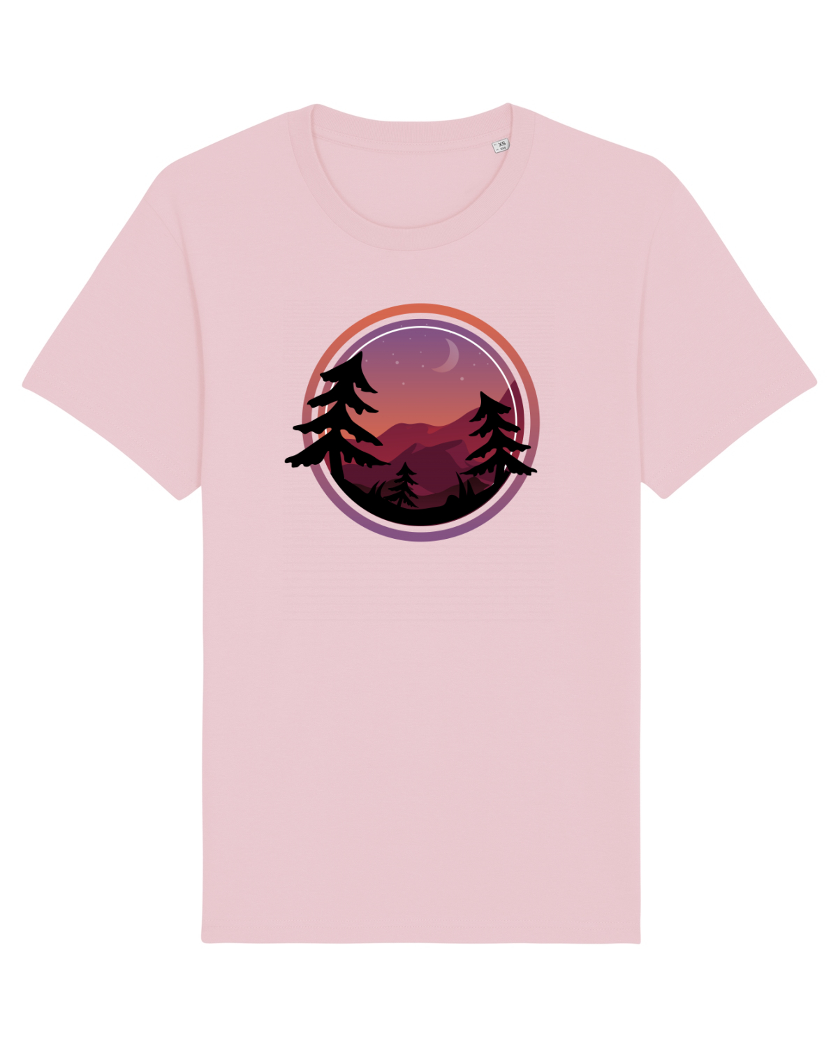 Tricou mânecă scurtă Unisex Rocker Cotton Pink