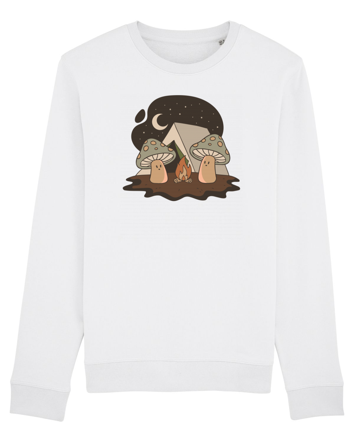 Bluză mânecă lungă Unisex Rise White