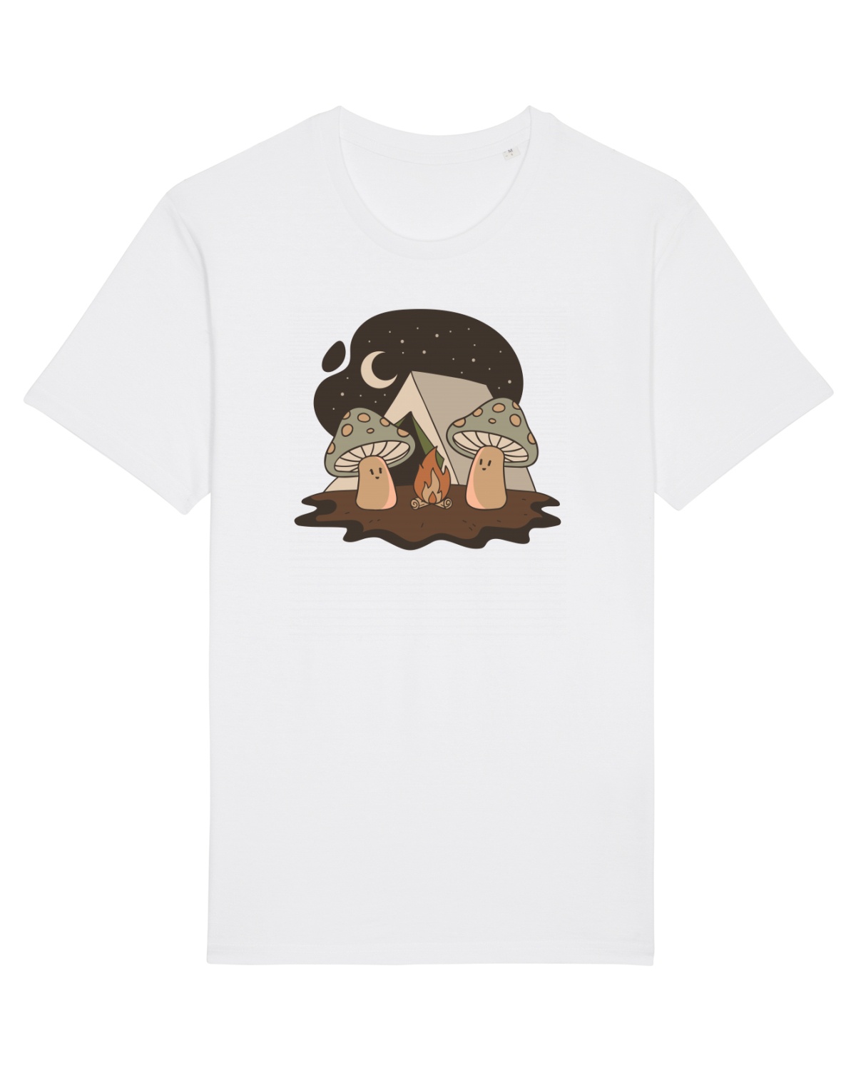 Tricou mânecă scurtă Unisex Rocker White