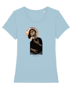 NOSTALGIA Tricou mânecă scurtă guler larg fitted Damă Expresser