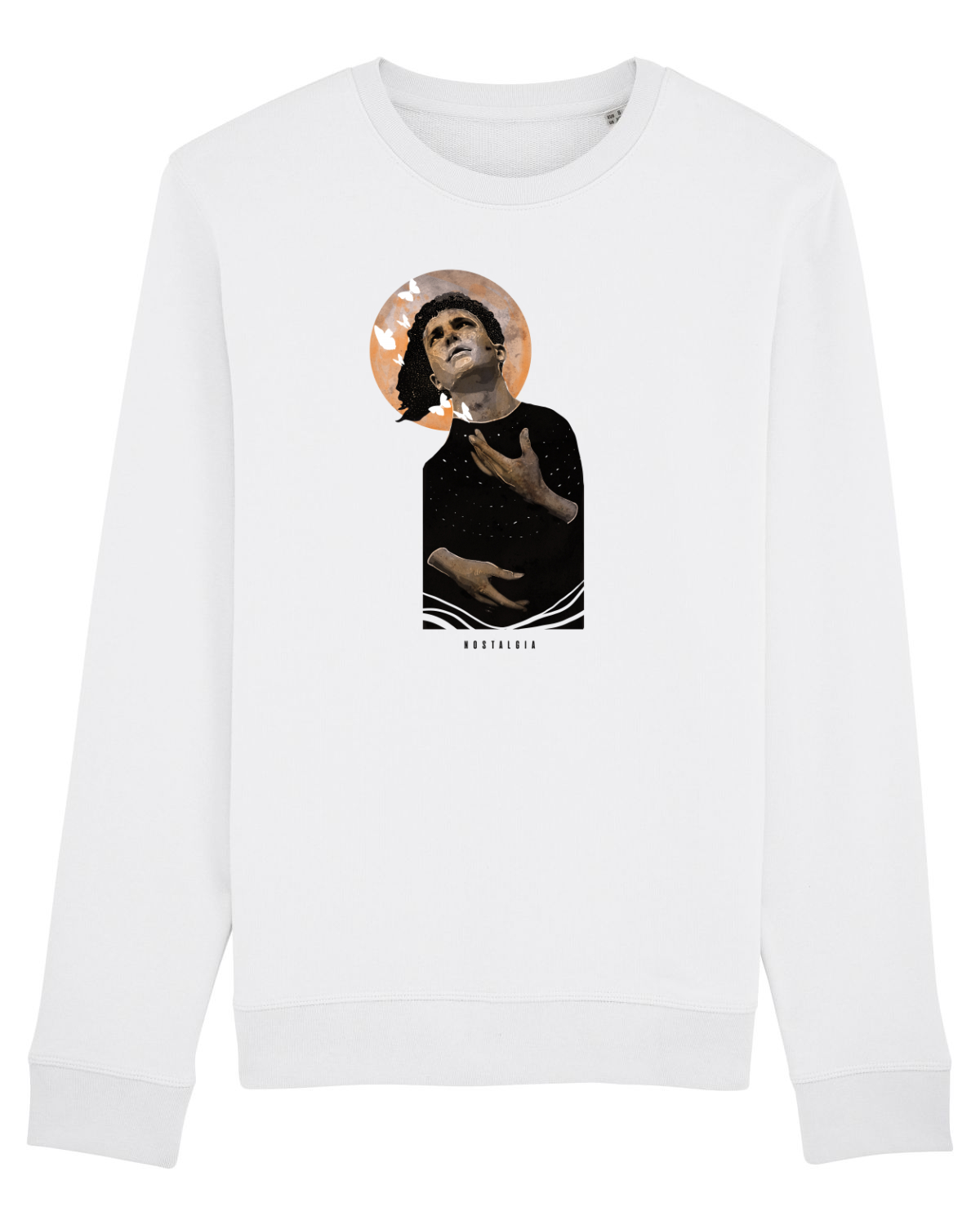Bluză mânecă lungă Unisex Rise White