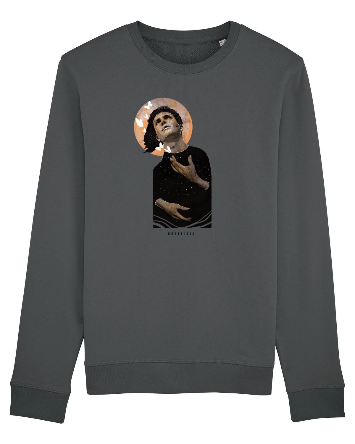 Bluză mânecă lungă Unisex Rise Anthracite
