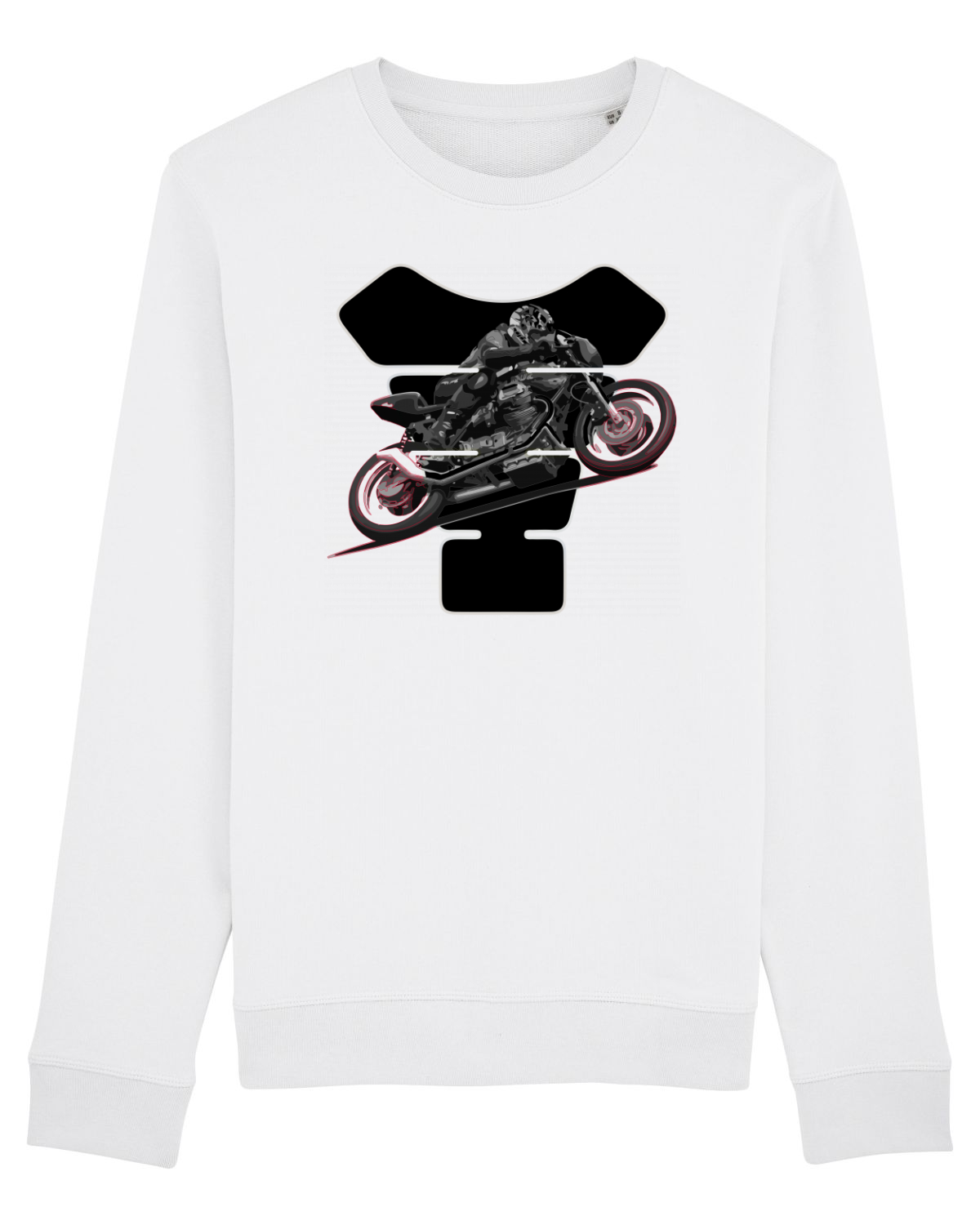 Bluză mânecă lungă Unisex Rise White