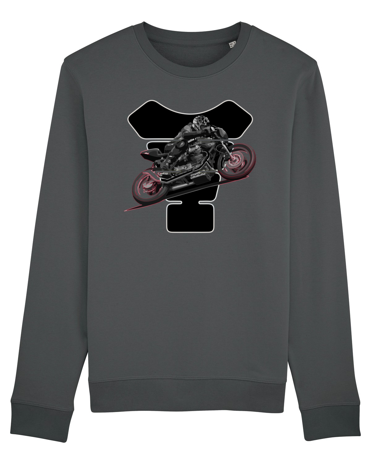 Bluză mânecă lungă Unisex Rise Anthracite