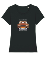 Pomul laudat Tricou mânecă scurtă guler larg fitted Damă Expresser