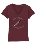 Sunt intelept Tricou mânecă scurtă guler V Damă Evoker