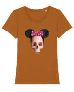 Craniu Darkmouse mini Tricou mânecă scurtă guler larg fitted Damă Expresser