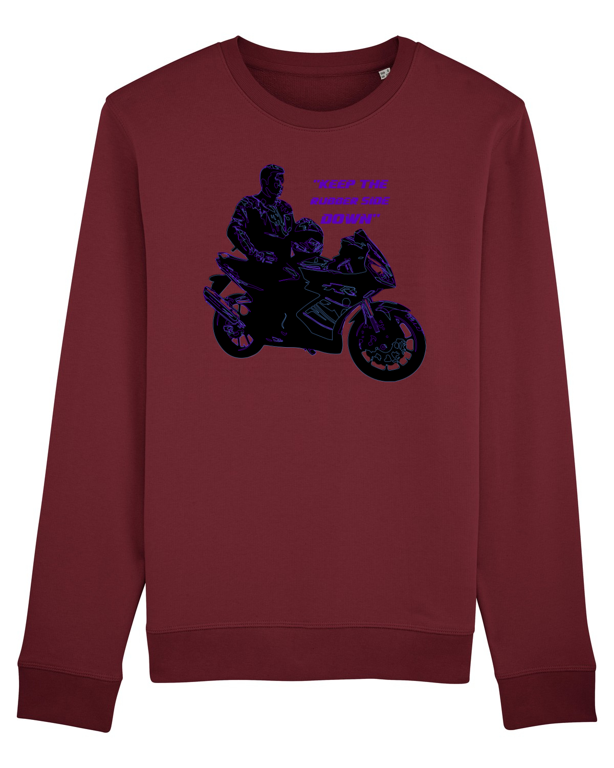 Bluză mânecă lungă Unisex Rise Burgundy