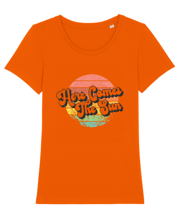 Here Comes the Sun Bright Orange
