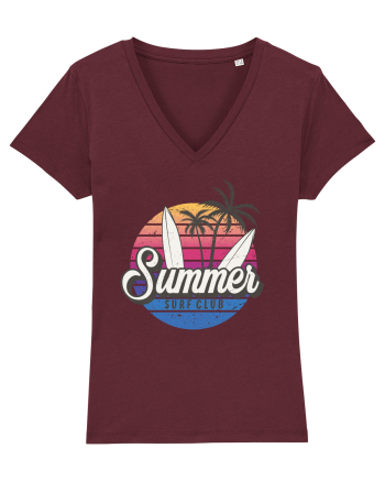 Summer Vintage Sunset Burgundy