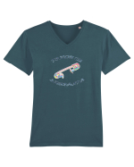 Tricou cu siguranta Tricou mânecă scurtă guler V Bărbat Presenter
