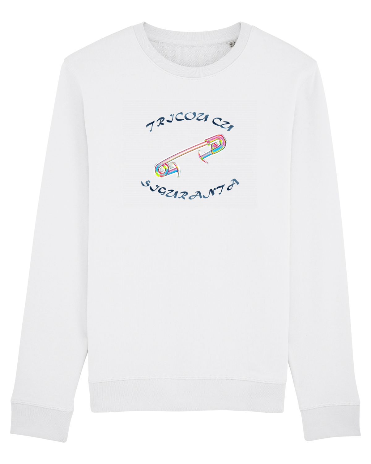 Bluză mânecă lungă Unisex Rise White