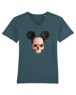 Craniu Darkmouse angry Tricou mânecă scurtă guler V Bărbat Presenter