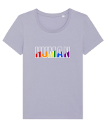 Human Tricou mânecă scurtă guler larg fitted Damă Expresser