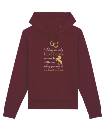 HORSE Burgundy
