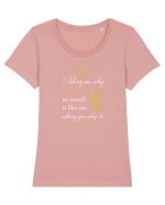 HORSE Tricou mânecă scurtă guler larg fitted Damă Expresser