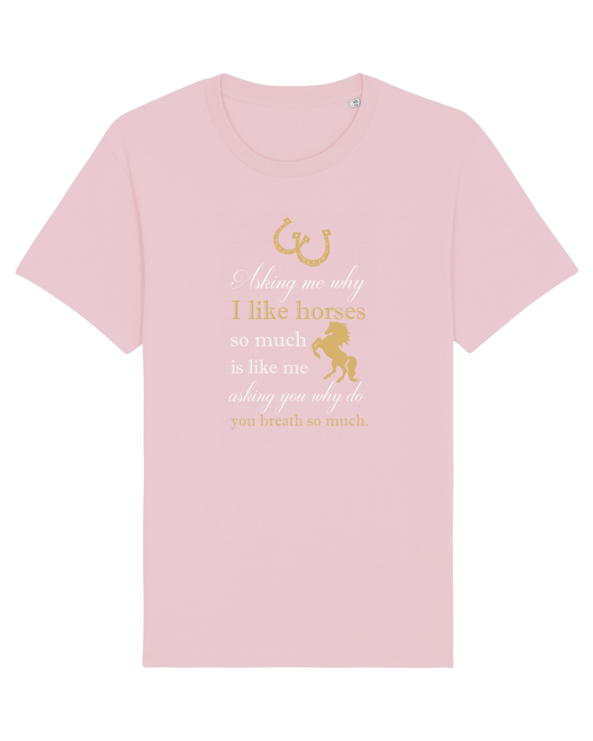 Tricou mânecă scurtă Unisex Rocker Cotton Pink