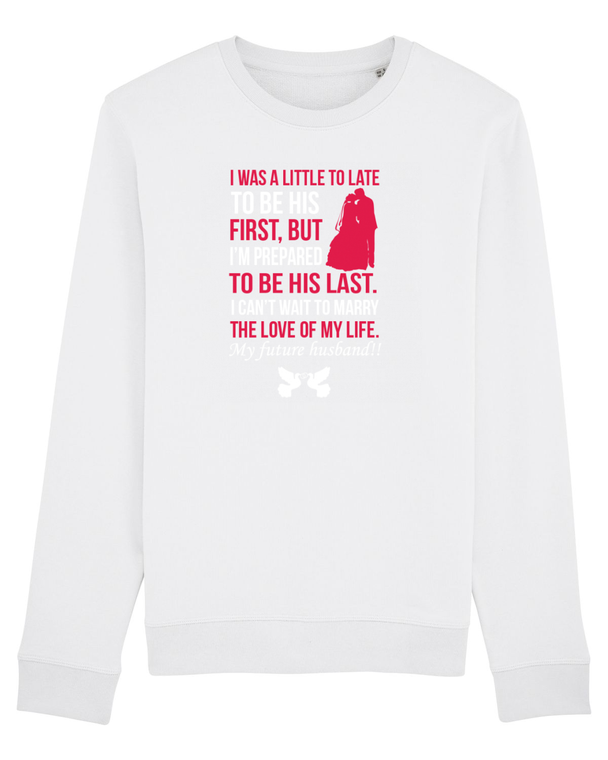 Bluză mânecă lungă Unisex Rise White