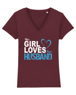 MY HUSBAND Tricou mânecă scurtă guler V Damă Evoker