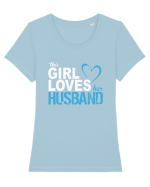 MY HUSBAND Tricou mânecă scurtă guler larg fitted Damă Expresser