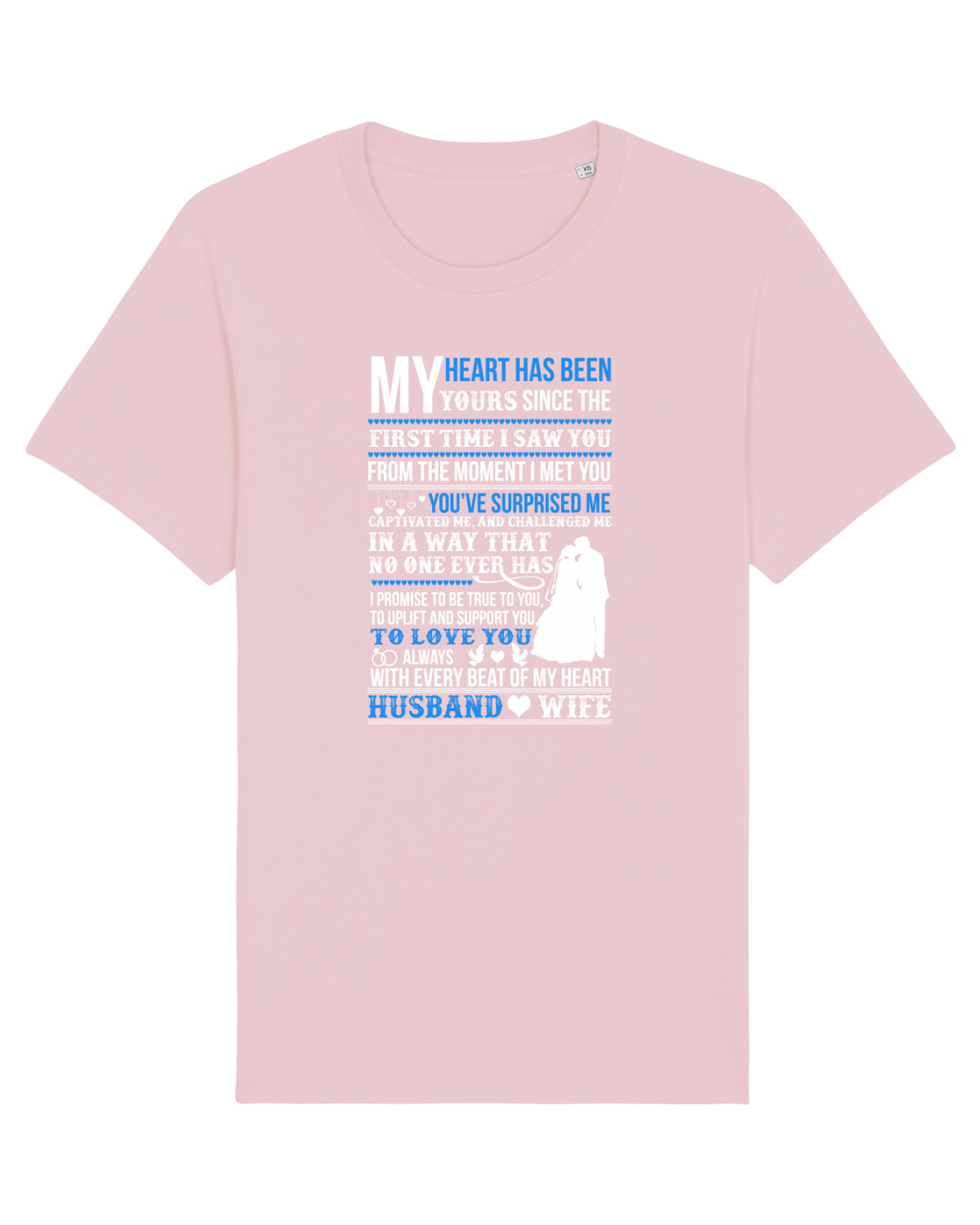 Tricou mânecă scurtă Unisex Rocker Cotton Pink