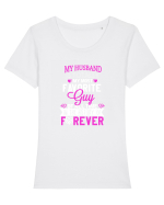 MY HUSBAND Tricou mânecă scurtă guler larg fitted Damă Expresser