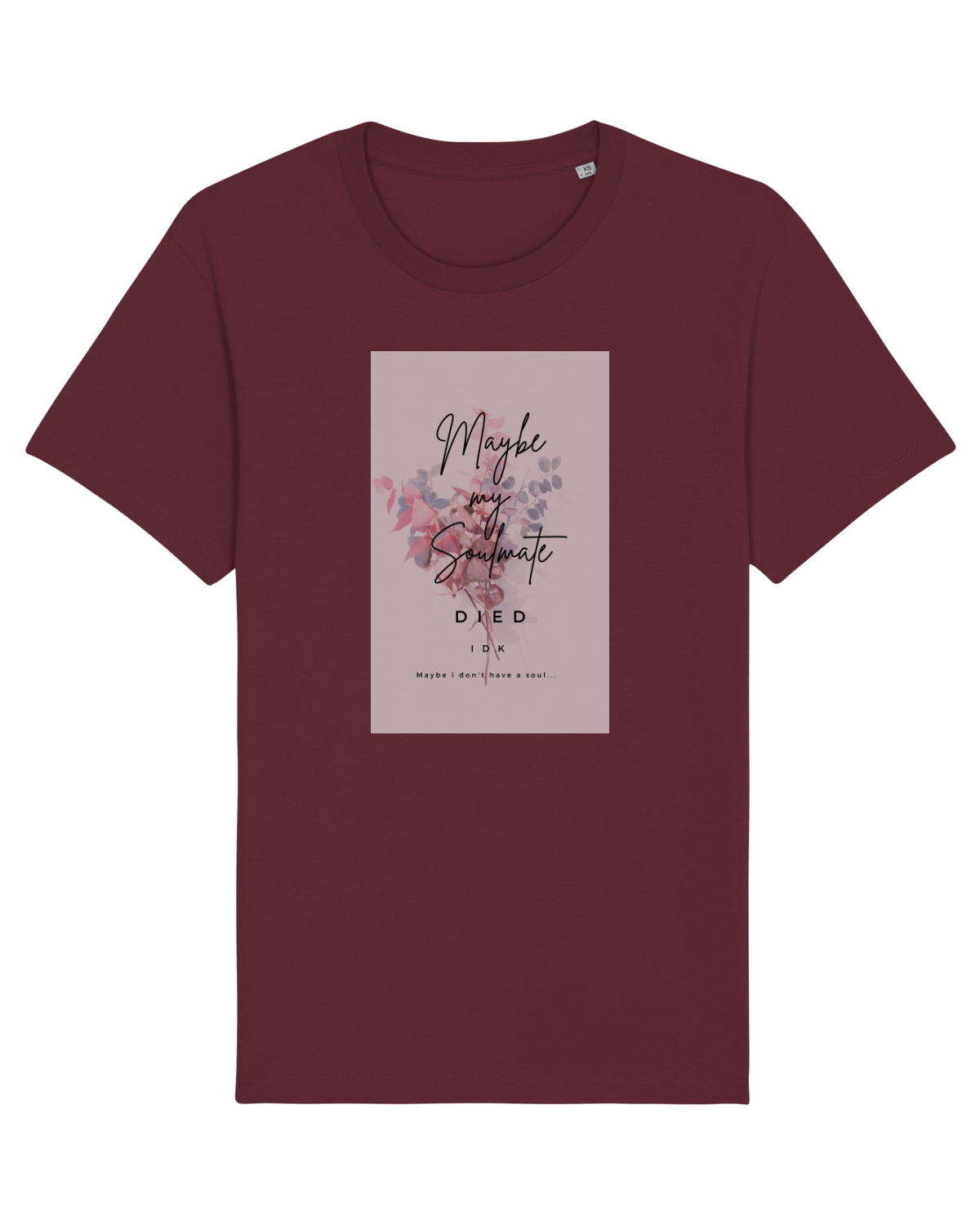 Tricou mânecă scurtă Unisex Rocker Burgundy