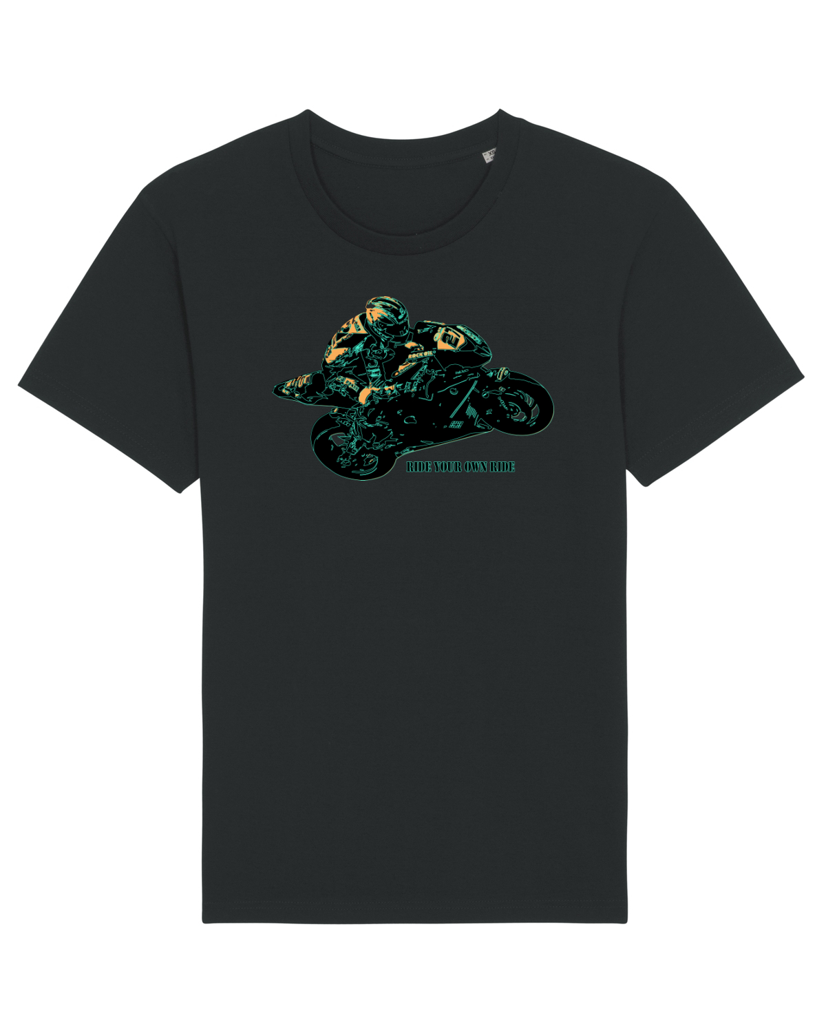 Tricou mânecă scurtă Unisex Rocker Black
