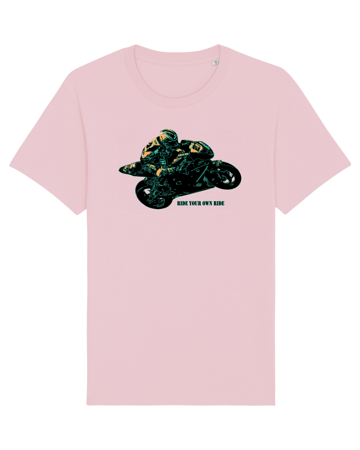 Tricou mânecă scurtă Unisex Rocker Cotton Pink