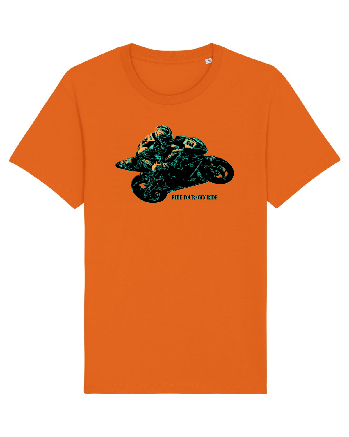 Tricou mânecă scurtă Unisex Rocker Bright Orange