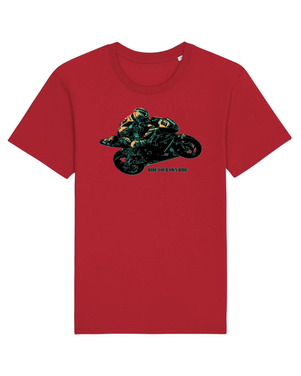 Tricou mânecă scurtă Unisex Rocker Red