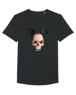 Craniu Darkmouse angry Tricou mânecă scurtă guler larg Bărbat Skater