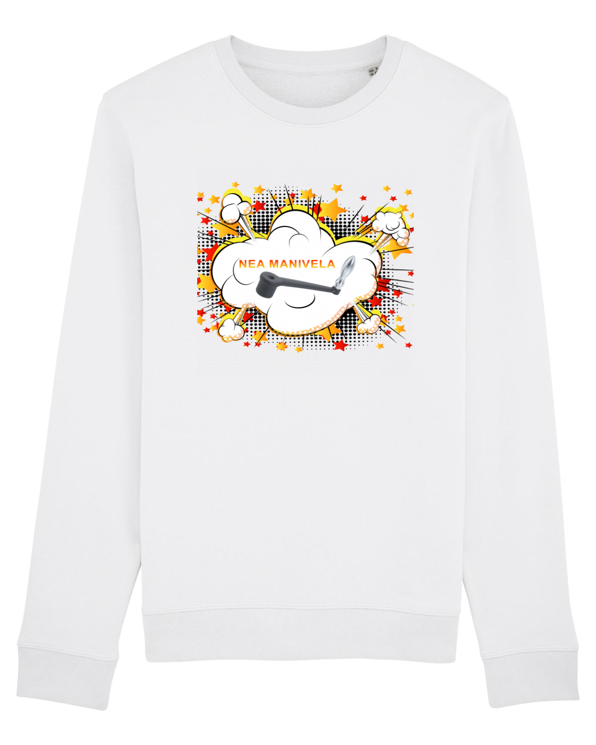 Bluză mânecă lungă Unisex Rise White