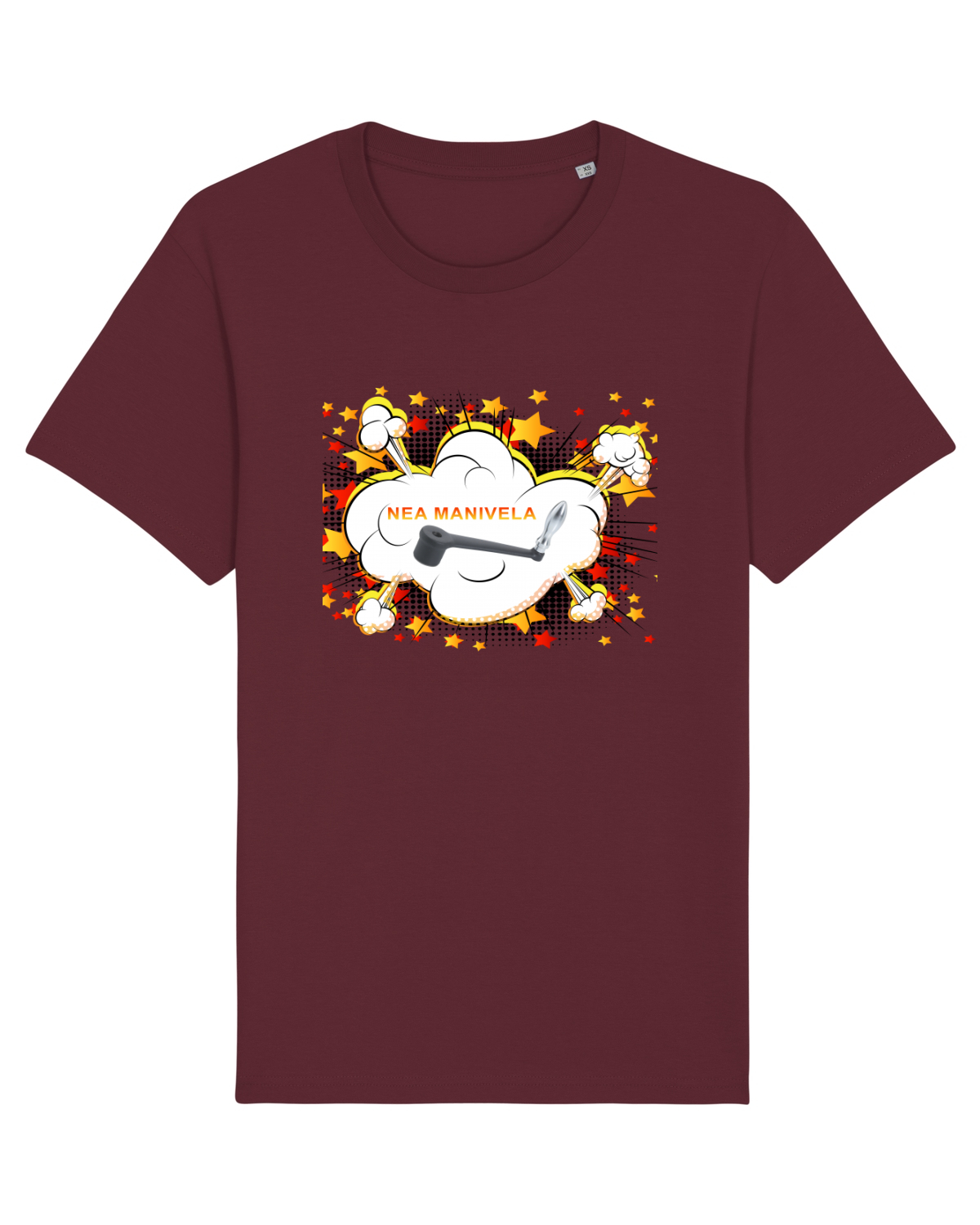 Tricou mânecă scurtă Unisex Rocker Burgundy