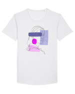Very Peri portrait Tricou mânecă scurtă guler larg Bărbat Skater