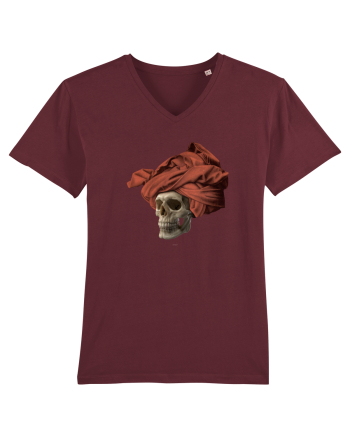 Craniu cu turban - skullturban Burgundy