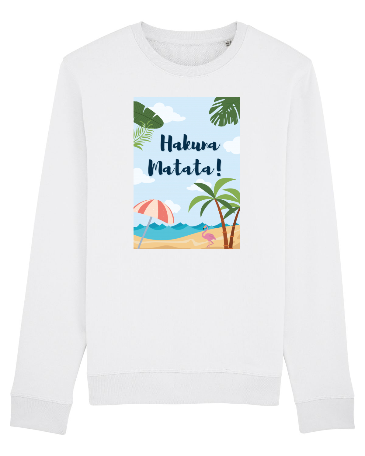 Bluză mânecă lungă Unisex Rise White