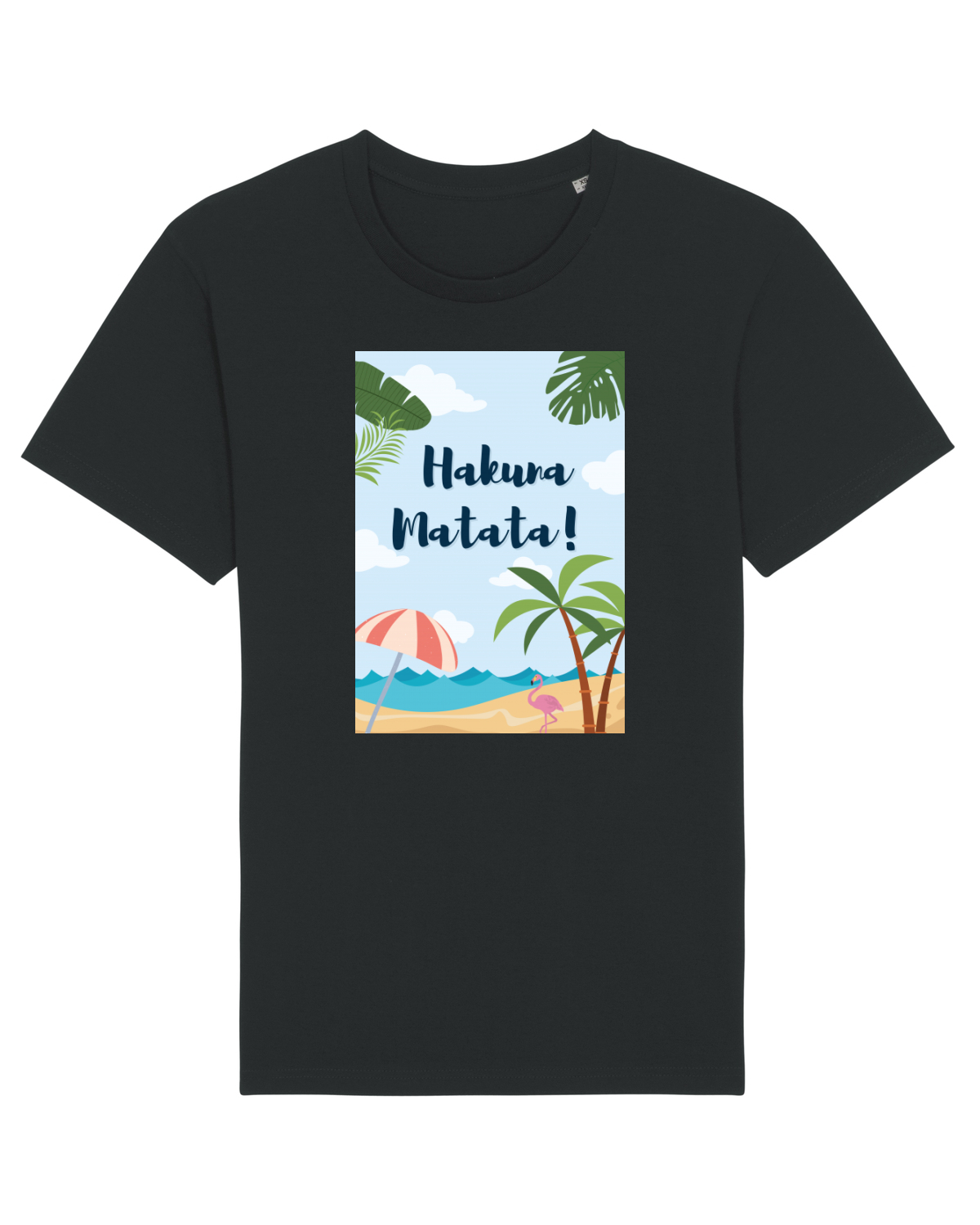Tricou mânecă scurtă Unisex Rocker Black