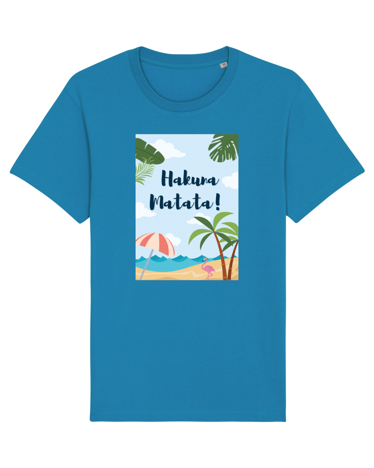 Tricou mânecă scurtă Unisex Rocker Azur