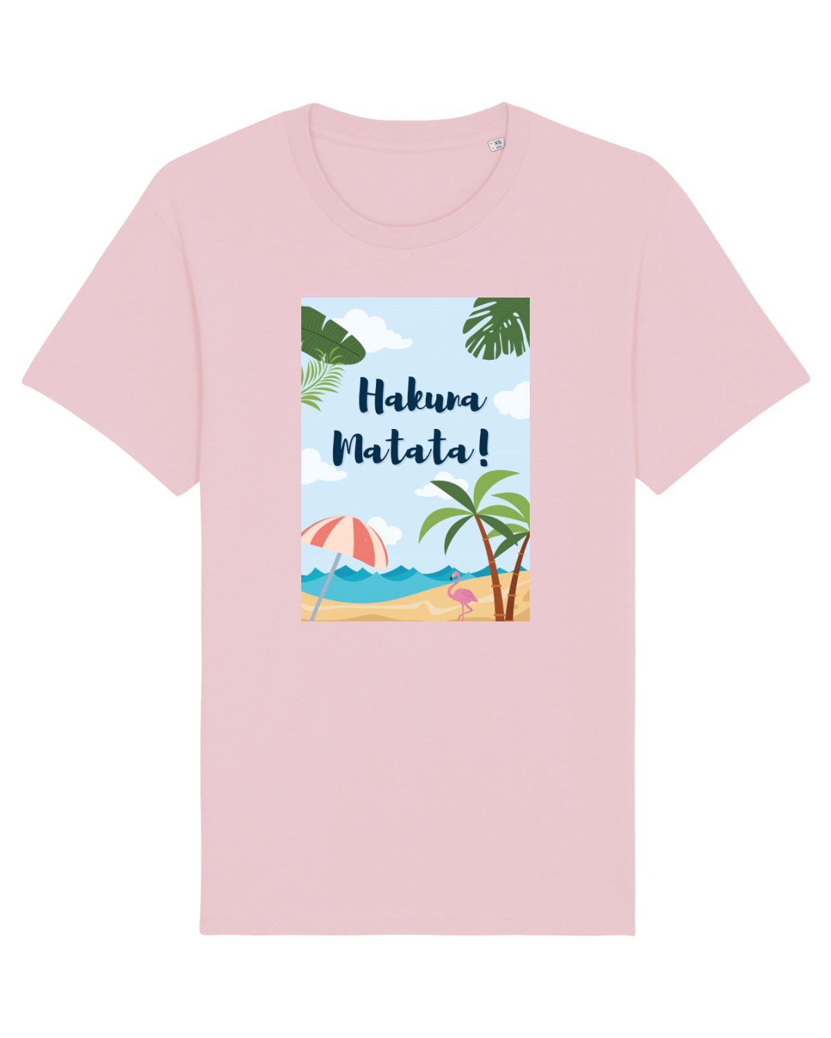 Tricou mânecă scurtă Unisex Rocker Cotton Pink