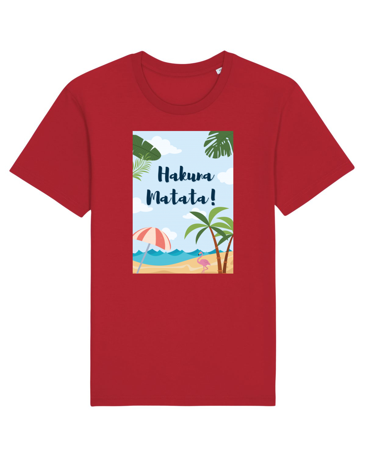 Tricou mânecă scurtă Unisex Rocker Red